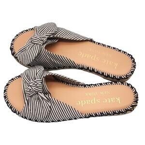 Kate Spade New York Saltie Shore Parchment/Blazer Blue 7 (M)